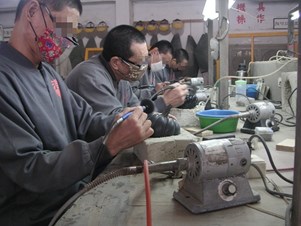 Operation and Vocational Training-stone carving