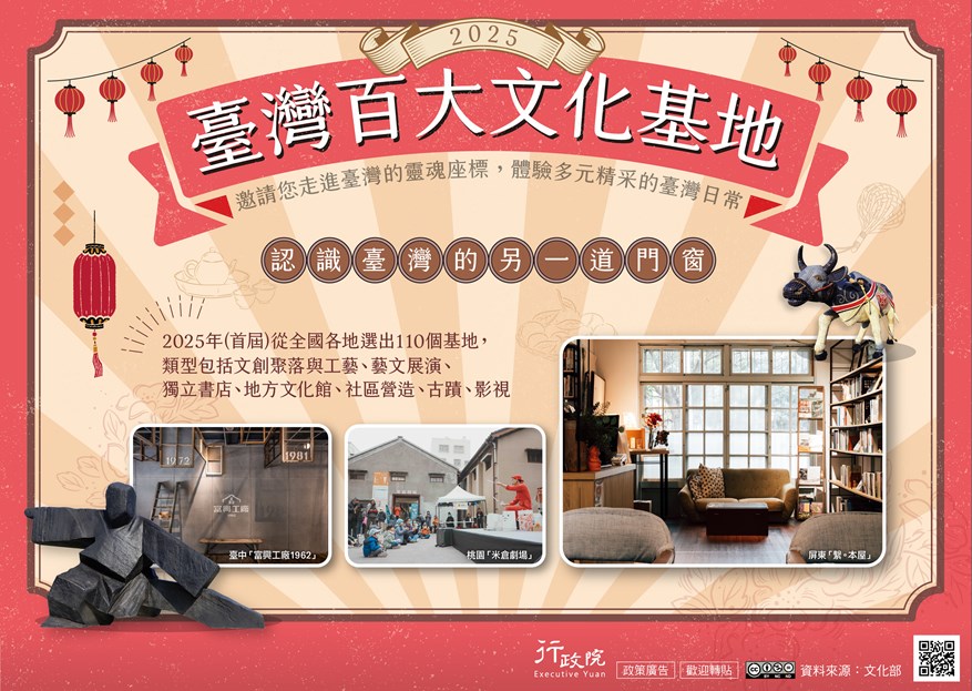 推動臺灣百大文化基地